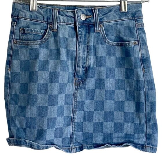 Wild Fable Denim Jean Mini Skirt Size 2 - Picture 1 of 7